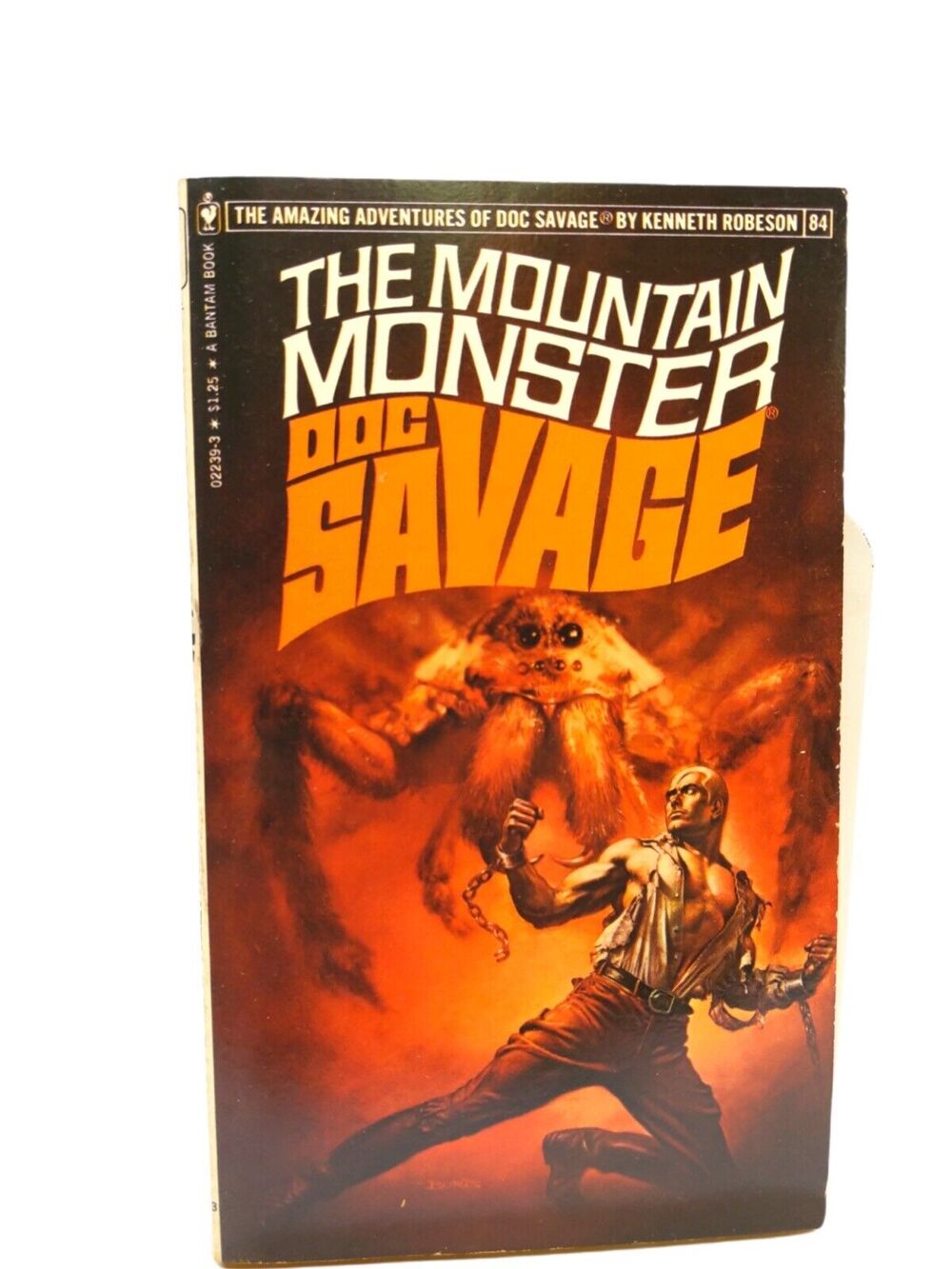 Vintage Doc Savage #84 - The Mountain Monster - Mass Media Paperback Book